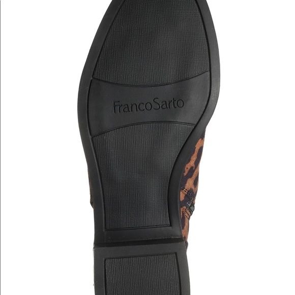 Franco Sarto Leopard Print Boots - Picture 5 of 11